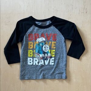 Jumping Beans Thomas and Friends Long Sleeve Tee - Black and Gray
